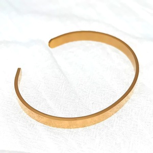 Brazalete de Moda en Forma de C de Acero Inoxidable, Abierto, en Negro, Oro y Oro Rosa, para Regalo, Joyería - Product Image 5