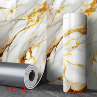 Autocollant mural en PVC auto-adhésif Factory Wayon 40cm*3m, imperméable, imitation marbre, panneaux muraux, cuisine, anti-humidité, chambre à coucher, salle à manger