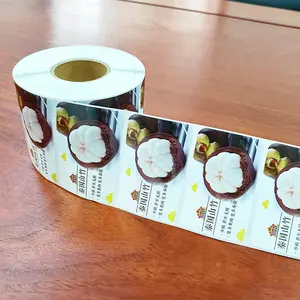 Vendedor quente adesivo rótulo da embalagem com impressão colorida