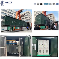 Transformateur compact de style européen pour distribution industrielle extérieure 11kV 33kV 480V, sous-station 630kva entièrement scellée, réponse rapide