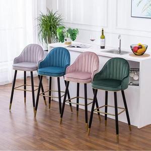 Taburetes de <span class=keywords><strong>Bar</strong></span> Modernos de Lujo para el Hogar, Sillas de Altura de Mostrador 360 °   Silla de Comedor Giratoria de Cuero para Cocina, Hogar, <span class=keywords><strong>Bar</strong></span> y Hotel - Product Image 1