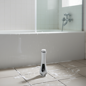 Brosse de nettoyage électrique sans fil rechargeable télescopique pour salle de bain, baignoire, carrelage et sol, avec 8 têtes interchangeables - Product Image 2