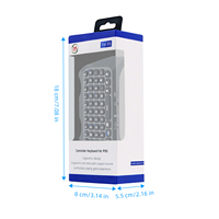 Mini clavier avec haut-parleur intégré, support ergonomique pour la paume de la main, Chatpad, facile à brancher et à utiliser pour la manette PS5
