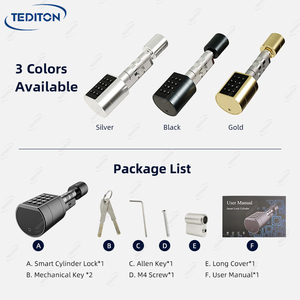 Cylindre de serrure de porte intelligent électrique numérique étanche Ttlock APP pour la maison, vente en gros - Product Image 6