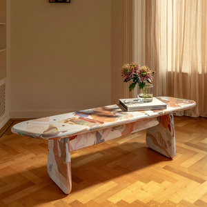 Banco de diseño moderno Menhir Taburete colorido de mediados de siglo para dormitorio de gama alta y uso comercial - Product Image 4