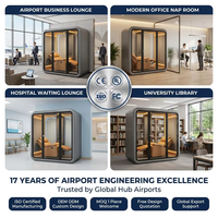 Capsule de sommeil intelligente moderne pour aéroport, insonorisée 35 dB, avec purificateur d'air écologique, idéale pour les salons de terminal et les zones de transit