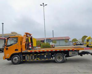 Grúa de plataforma plana diésel nueva y usada 2026 a precio de fábrica, camión de remolque y recuperación de 5-8 toneladas con transmisión manual - Product Image 2