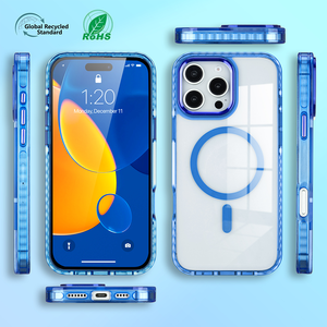 เคสโทรศัพท์อะคริลิกใสกันกระแทกและกันกระแทกสำหรับ iPhone 16 PRO MAX ฝาครอบแม่เหล็กสีสันสดใสสำหรับ iPhone 16 PLUS - Product Image 2