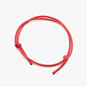 Fashion <b>String</b> <b>Bracelets</b> Stretchable Braided Black Red Pink Coffee Light Gray 1.5mm 2.0mm Coarse For Couples Children Anklets - Product Image 3