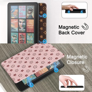 Étui magnétique pour <span class=keywords><strong>Kindle</strong></span> personnalisé pour tous les nouveaux <span class=keywords><strong>Kindle</strong></span> 2024 <span class=keywords><strong>2022</strong></span> 2021 Paperwhite 5 6,8 pouces <span class=keywords><strong>Kindle</strong></span> Basic Sleep Capa Cover blanc rouge - Product Image 3