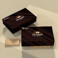 Boîte en papier biodégradable de qualité alimentaire à bas prix pour la vente en gros, durable, pour poulet frit, barbecue, emballage à emporter avec compartiment à sauce