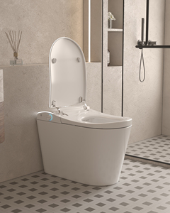WC intelligent KD-821, nouveau design, avec lavage frontal pour femme, forme élégante et courbée, ensemble de toilettes intelligentes avec télécommande sans fil - Product Image 5
