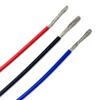 Cable de Silicona UL3135 14AWG 2.08mm² de Alta Corriente, Cable de Cobre Flexible de 600V 200 ° Cables Eléctricos para Batería RC, Motor e Inversor