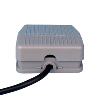 Interrupteur à pédale momentané 1NO 1NC 10A 250V avec câble de 2m, boîtier en plastique pour le contrôle des machines industrielles