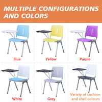 Chaise d'école avec bloc-notes pour mobilier scolaire de chaise d'étudiant et chaise d'étude salle de classe très confortable