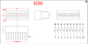 10-segment LED-staafdiagram Rood Groen Licht Opvallend elektronisch apparaat Digitaal niveau Spanningsindicator Scherm - Product Image 5