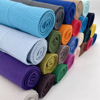 Conception d'usine 95% coton 5% Spandex ourlet côtelé de haute qualité manchette et ourlet côtelé en tricot coloré