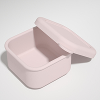 Nouveauté 100ML Mini boîte à bento en silicone de qualité alimentaire mignon contenants réutilisables pour le stockage des bonbons et des aliments sans BPA