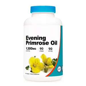 Herbal supplement Evening Primrose Oil 1300mg evening primrose oil capsule softgel Halal Promotes Women's Health