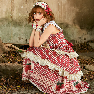 Tre burattini Lolita Dress For Women Black Nun Lace Flower Girl abito gotico Party Lolita Dress - Product Image 2