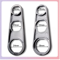 Clé pratique Six-en-un pour accessoires de robinet de salle de bain Outil accessoire universel pour l'entretien du pommeau de douche du bec de l'aérateur