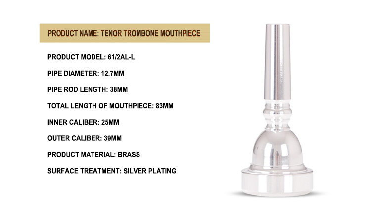 Embouchure trombone ténor 61/2AL-L