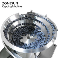 ZONESUN ZS-XG1870G Desktop Automatische Snoep Kauwgom Wijnflesjes Flesdop Pers- en afsluitmachine met trilvoeder