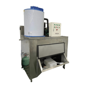 商用1Tフレーク製氷機ステンレス鋼1500kg 1日あたり500kg 1000kg <span class=keywords><strong>100kg</strong></span>氷貯蔵水産コンプレッサーモーター