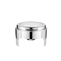 Vente directe d'usine ensemble de buffet rond en acier inoxydable 6L poêle chauffant chauffe-plats hôtel et restaurant équipement de restauration