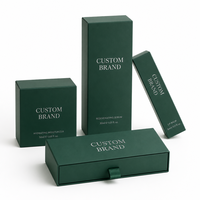 Boîtes cadeaux rigides portables réutilisables écologiques personnalisées avec finition mate et insert en ruban pour parfums, cosmétiques et soins de la peau