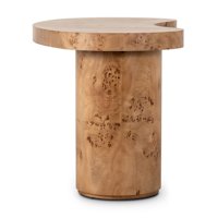Bureau de direction moderne en bois de Mappa organique, forme de rein, pour bureau à domicile haut de gamme et projets de villas de luxe