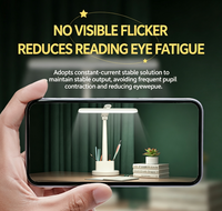 Lampe de lecture LED transfrontalière, lampe de bureau spécifique aux étudiants, lampe de dortoir à double usage (charge et branchement), porte-stylo pliable