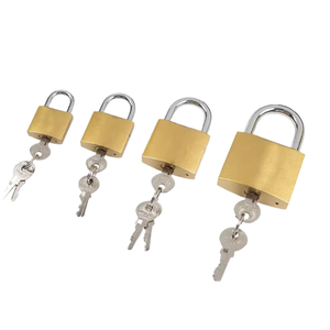 Candado de latón antirrobo de alta seguridad al por mayor de fábrica de China con llave grande pequeño tipo delgado hierro duradero pulido fino - Product Image 1
