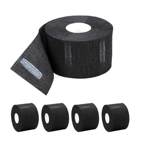 Papier de cou noir de qualité supérieure AIERPA NECKP-W, usage professionnel en salon, col en papier à volants, couvre-col, rouleau de volants noir - Product Image 3