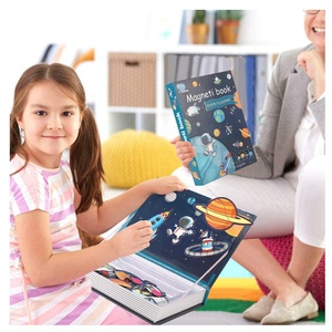 Magnétique Space Conquest Puzzle Book Play Scene for Kids Imagination Play Mix and Match Game avec étui <span class=keywords><strong>de</strong></span> rangement <span class=keywords><strong>de</strong></span> voyage - Product Image 6