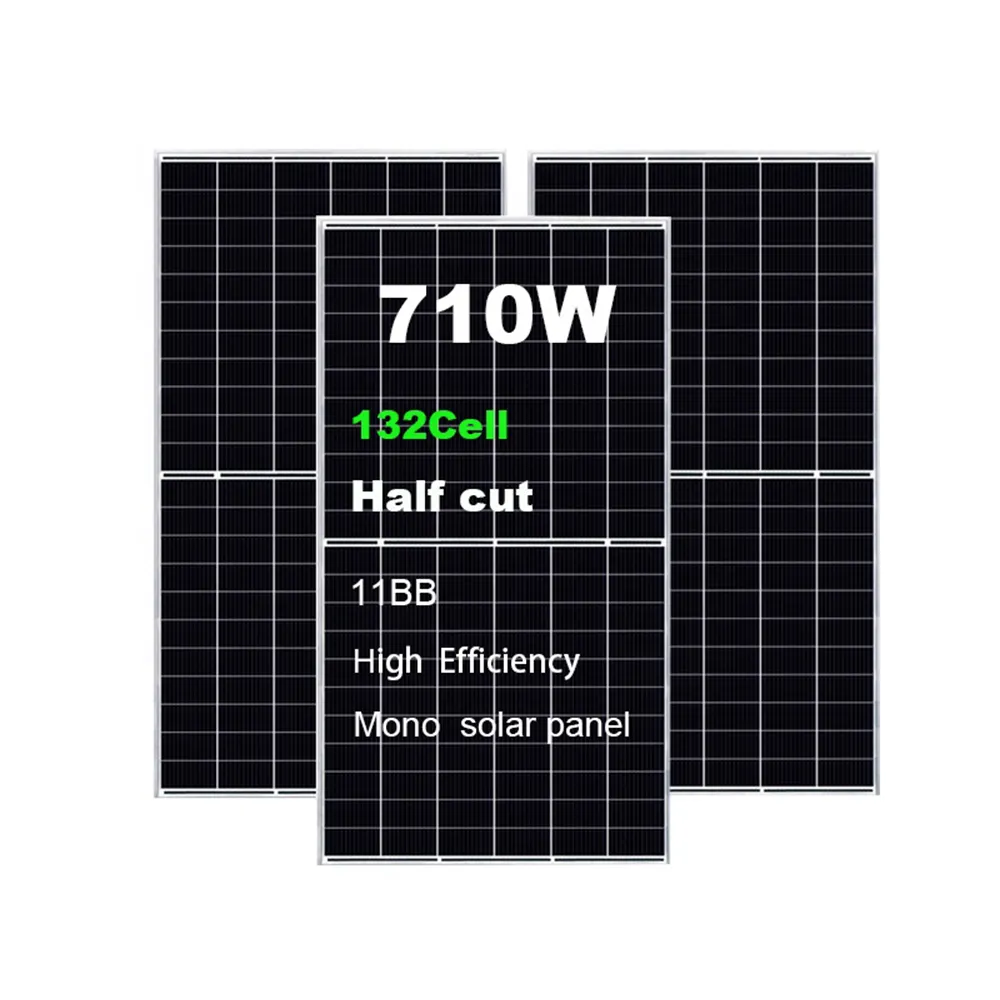 Wholesale Cheap Panel Solar Costos High Efficiency Mono Solar Panel US in Stock Best Price 700w 710w 1000w Solar Power System