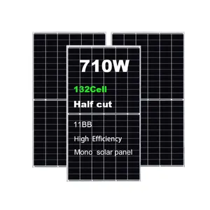סיטונאי לוח זול לוחות סולאריים יעילות גבוהה מונו לוח סולארי פנל לנו במלאי המחיר הטוב ביותר 700w 710w w מערכת חשמל סולארית