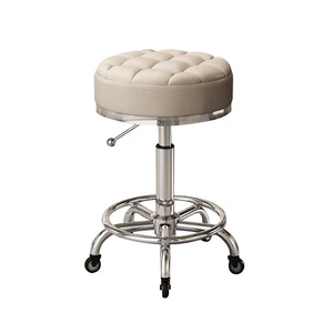 Tabouret de beauté Grand tabouret de travail Poulie de levage rotative Tabouret de coiffure Grande chaise de travail Salon de coiffure Salon de beauté Maison - Product Image 5