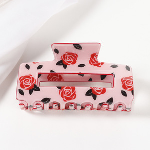 Nuovo arrivo MIAOXIU alfabeto rosa AHC-238 san valentino acetato di plastica 10cm ragazza accessori per capelli dolce e carino - Product Image 2