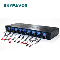 Chargeur de batterie 12V 24V 10 canaux, chargeur universel de batterie au plomb 12V 24V 20A, chargeur rapide automatique 10 ports pour camion et voiture