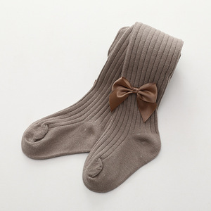 Logotipo personalizado Respirável De Malha Colorido Crianças Meias Bebê Meninas Joelho Meias Altas Algodão Bow-knot <span class=keywords><strong>Baby</strong></span> Pantyhose - Product Image 3