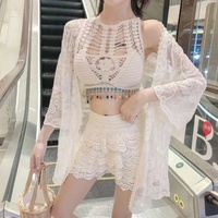 Maillot de bain Offres Spéciales Crochet Bikini Tricot Porter Femmes Tricots Crochet Crop Top
