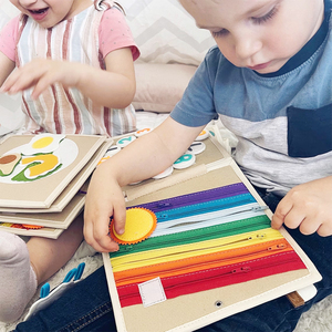 Personnaliser la mémoire montessori tout à fait <span class=keywords><strong>livre</strong></span> feutre tissu animaux enfant en bas âge calme occupé bébé feutre <span class=keywords><strong>livre</strong></span> - Product Image 5