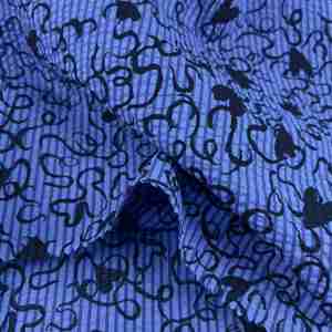 Nhà Máy Bán Buôn Dệt Nhăn Muối Giảm Kỹ Thuật Số In Hoa Thoáng Khí Mềm Mại 100% Bông Vải Cho Áo Sơ Mi Cô Gái Chàng Trai Túi - Product Image 6