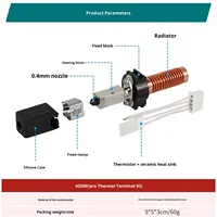 Flashforge AD5M/PRO Upgraded keramik Hotend terintegrasi Quick Release mulut pipa baja keras Kit cetak kecepatan tinggi