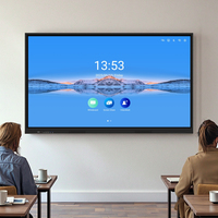 Tableau blanc interactif intelligent à écran tactile abordable de 75 pouces pour l'école, le bureau et les conférences éducatives, vente en gros