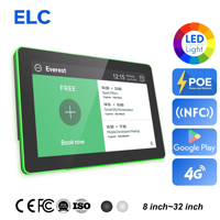 Tableta de 10.1 Pulgadas para Montaje en Pared con Android 11 y Pantalla Táctil POE para Sala de Reuniones 2+16GB Condición Nueva con LED Envolvente