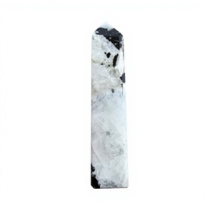 Obélisque en Cristal de Pierre de Lune Arc-en-ciel Poli et Durable, Colonne de Pointe en Pierre de Guérison, Décoration d'Intérieur - Product Image 3