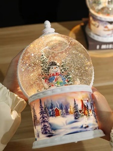 Bán Buôn Nhựa Giáng Sinh Quả Cầu Tuyết Dễ Thương Thiết Kế Người Tuyết Tuyết Bóng Tùy Chỉnh Quả Cầu Nước Tùy Chỉnh <span class=keywords><strong>Snowglobe</strong></span> - Product Image 4