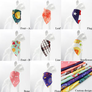 2025 Premium <span class=keywords><strong>personnalisé</strong></span> <span class=keywords><strong>chien</strong></span> Bandana Double couche Triangle écharpe pour animaux de compagnie conception gratuite par usine en gros Polyester et Nylon matériel - Product Image 3